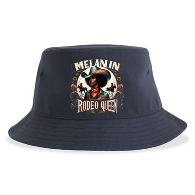 Melanin Rodeo Queen Africanamerican Melanin Cowgirl Sustainable Bucket Hat