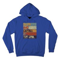 Motivation Retro Quote Saying Down Bad Crying At The Gym Cute Gift Hoodie