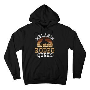 Melanin Rodeo Queen Bronc Riding African American Cowgirl Tall Hoodie