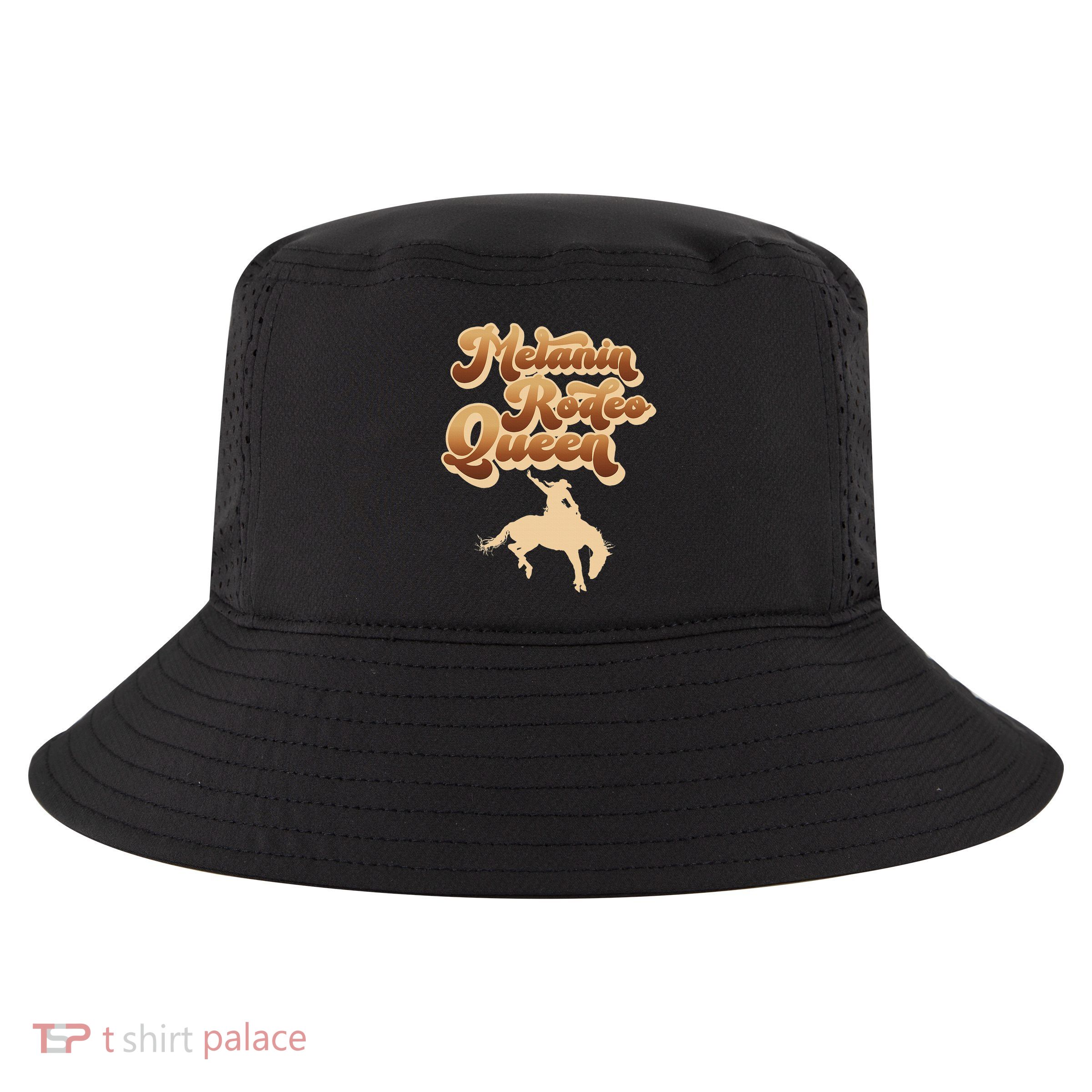 Melanin Rodeo Queen African American Southern Cowgirl Cool Comfort Performance Bucket Hat