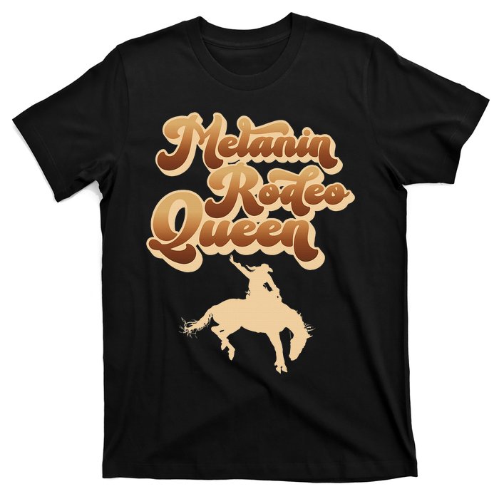 Melanin Rodeo Queen African American Southern Cowgirl T-Shirt