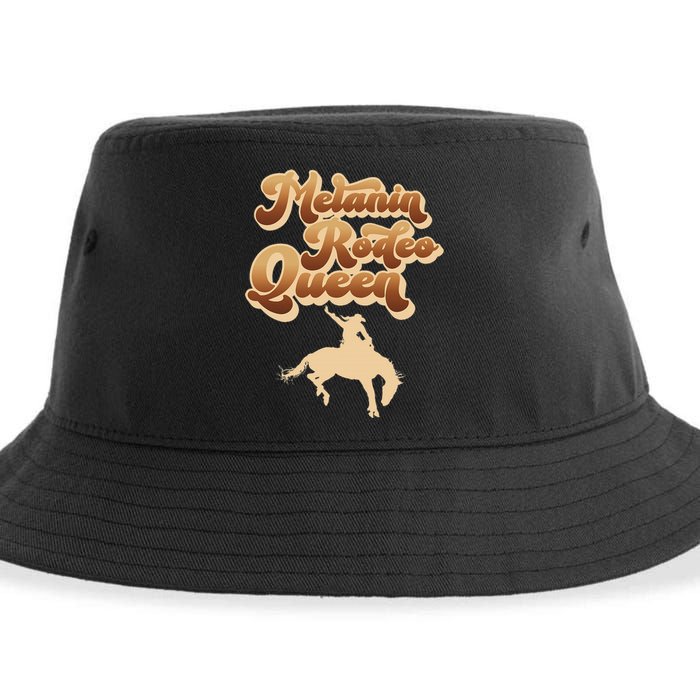 Melanin Rodeo Queen African American Southern Cowgirl Sustainable Bucket Hat