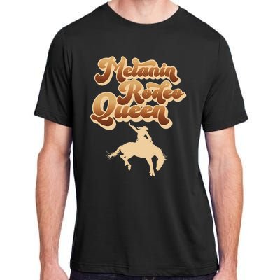 Melanin Rodeo Queen African American Southern Cowgirl Adult ChromaSoft Performance T-Shirt