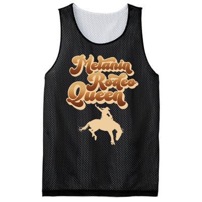 Melanin Rodeo Queen African American Southern Cowgirl Mesh Reversible Basketball Jersey Tank