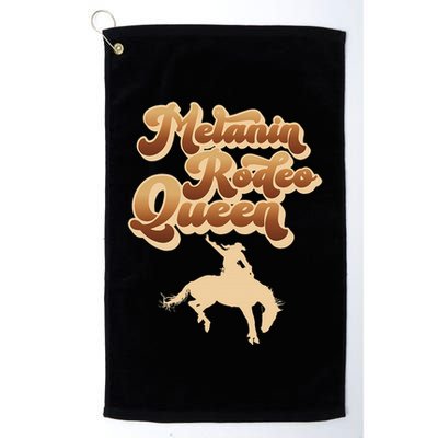 Melanin Rodeo Queen African American Southern Cowgirl Golf Towel