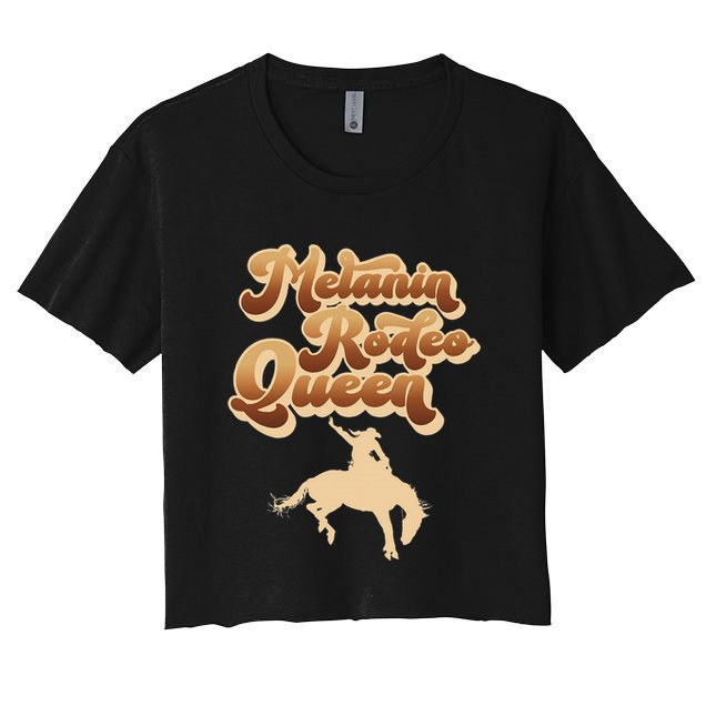 Melanin Rodeo Queen African American Southern Cowgirl Crop Top