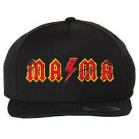 Mama Rocks Rock And Roll MotherS Day New Moms Wool Snapback Cap