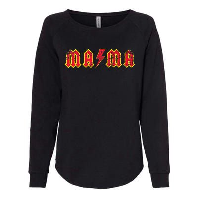 Mama Rocks Rock And Roll Mothers Day Womens California Wash Sweatshirt