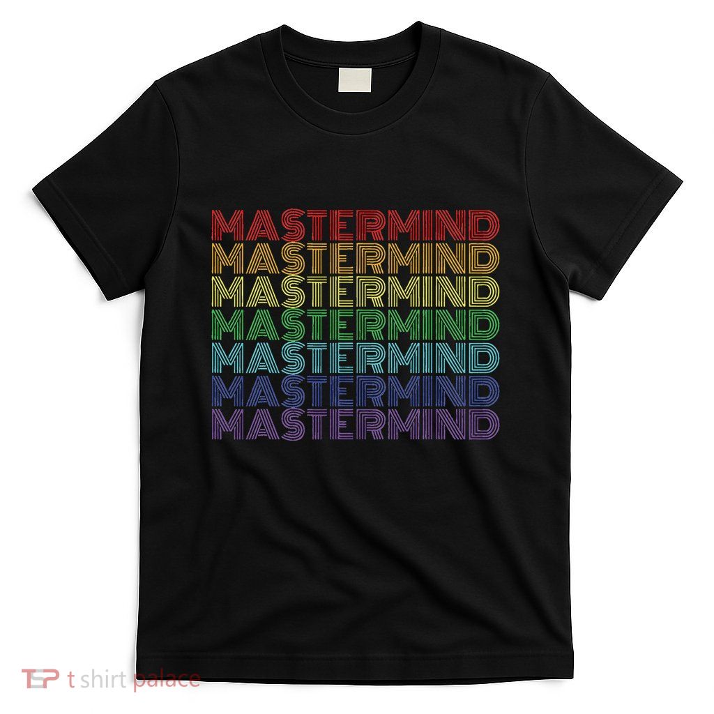 Mastermind Retro Rainbow Gift For Music Fan T-Shirt