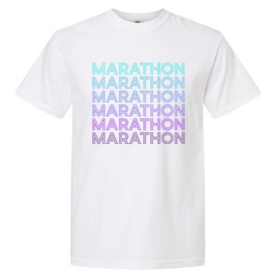 Marathon Runner Running Retro Gift Garment-Dyed Heavyweight T-Shirt