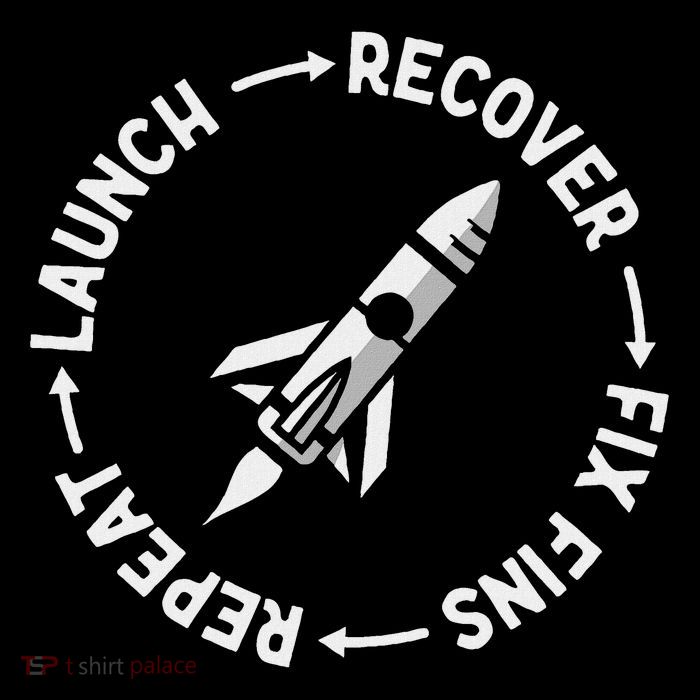 Model Rocket Rocketry Funny Launch And Crash Impact Tech Backpack