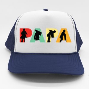 Men Retro Roofer Dad T Funny Papa Roofer Trucker Hat