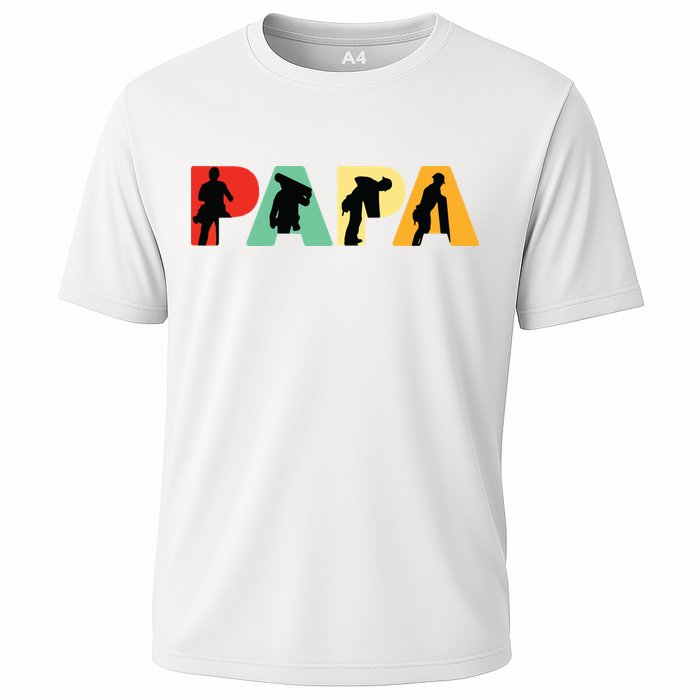 Men Retro Roofer Dad T Funny Papa Roofer Cooling Performance Crew T-Shirt