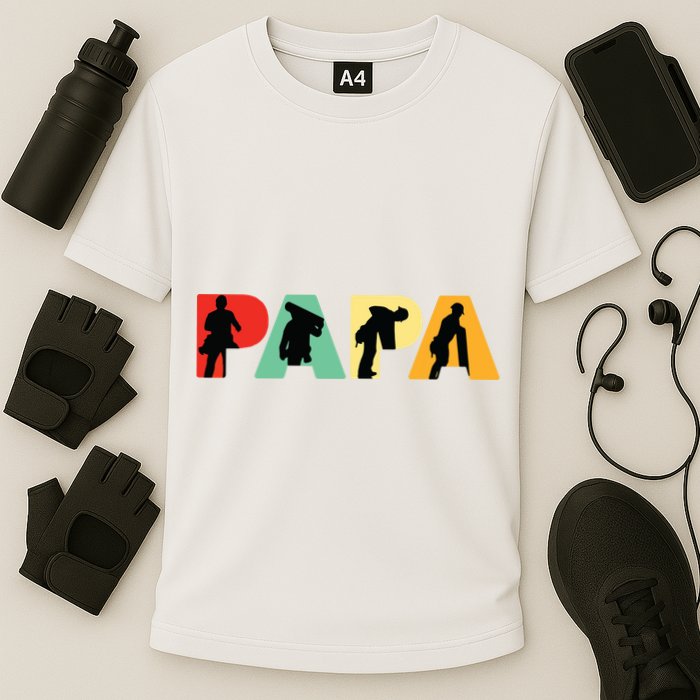 Men Retro Roofer Dad T Funny Papa Roofer Cooling Performance Crew T-Shirt