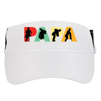 Men Retro Roofer Dad T Funny Papa Roofer Adult Drive Performance Visor