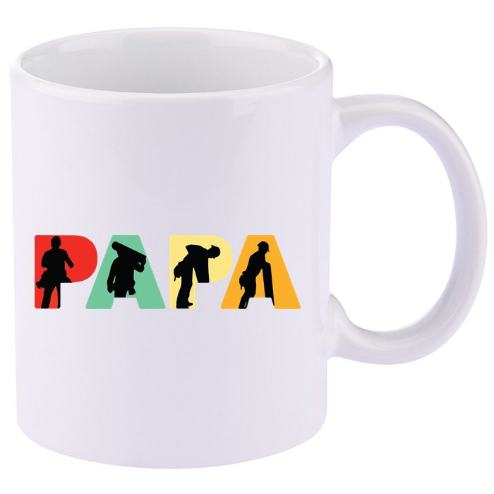 Men Retro Roofer Dad T Funny Papa Roofer 11oz C Handle Ceramic Mug
