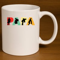 Men Retro Roofer Dad T Funny Papa Roofer 11oz C Handle Ceramic Mug