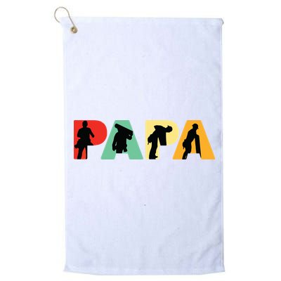 Men Retro Roofer Dad T Funny Papa Roofer Golf Towel