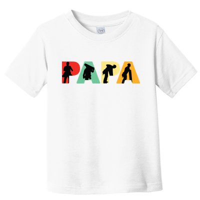 Men Retro Roofer Dad T Funny Papa Roofer Toddler T-Shirt