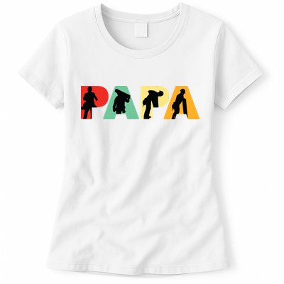 Men Retro Roofer Dad T Funny Papa Roofer Womens T-Shirt