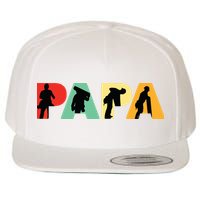 Men Retro Roofer Dad T Funny Papa Roofer Wool Snapback Cap