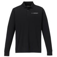 Macrodata Refinement Retro Vintage Performance Long Sleeve Polo