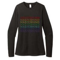 Mastermind Retro Rainbow Gift For Music Fan Womens CVC Long Sleeve Shirt