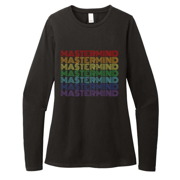 Mastermind Retro Rainbow Gift For Music Fan Womens CVC Long Sleeve Shirt