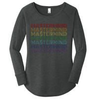 Mastermind Retro Rainbow Gift For Music Fan Women's Perfect Tri Tunic Long Sleeve Shirt