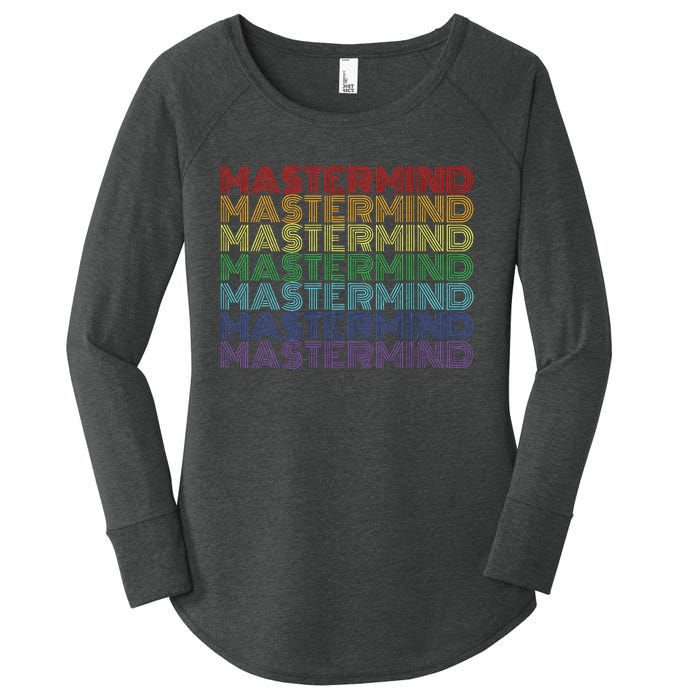 Mastermind Retro Rainbow Gift For Music Fan Women's Perfect Tri Tunic Long Sleeve Shirt