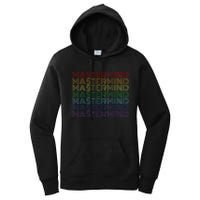 Mastermind Retro Rainbow Gift For Music Fan Women's Pullover Hoodie