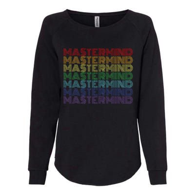 Mastermind Retro Rainbow Gift For Music Fan Womens California Wash Sweatshirt