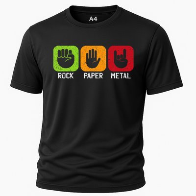 Music Rock Rock Paper Metal Heavy Metal Cooling Performance Crew T-Shirt