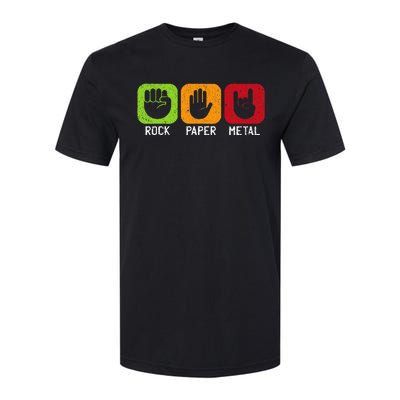 Music Rock Rock Paper Metal Heavy Metal Softstyle CVC T-Shirt