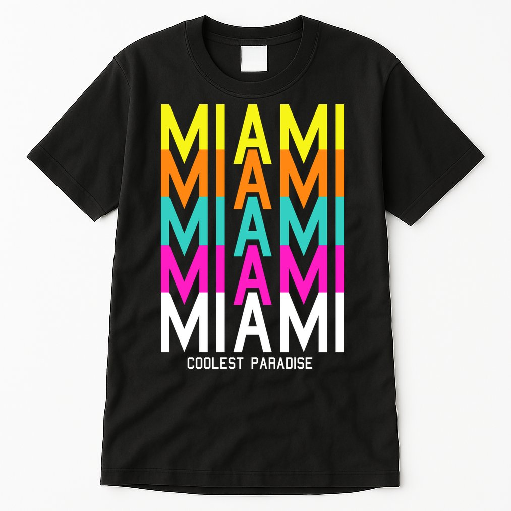 Miami Retro Repeat Tall T-Shirt