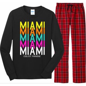 Miami Retro Repeat Long Sleeve Pajama Set