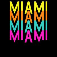 Miami Retro Repeat 16oz Travel Tumbler