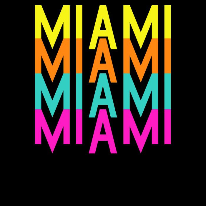 Miami Retro Repeat 16oz Travel Tumbler