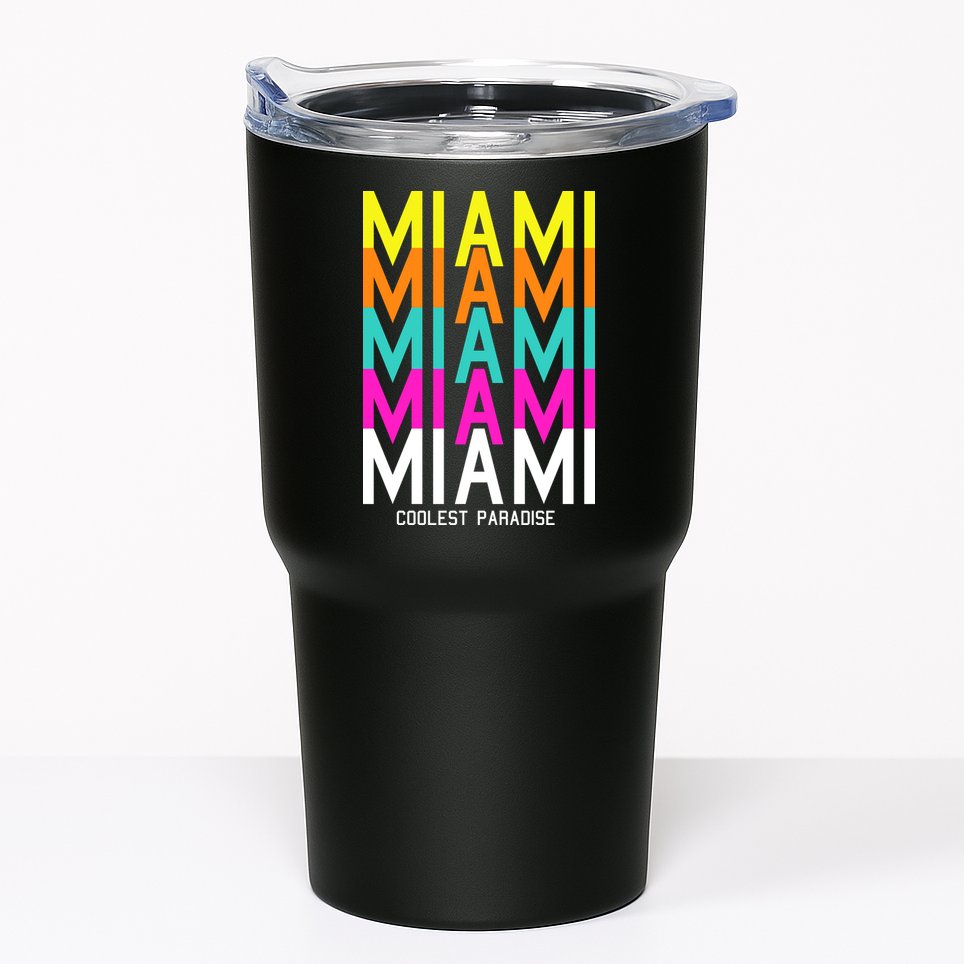 Miami Retro Repeat Tumbler