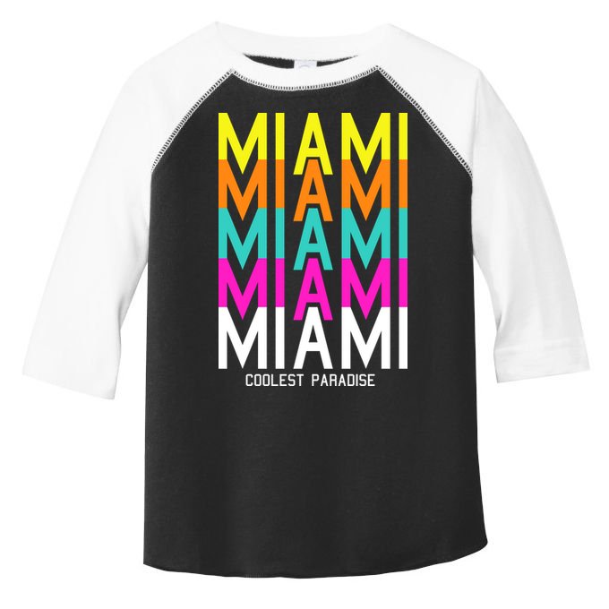 Miami Retro Repeat Toddler Fine Jersey T-Shirt