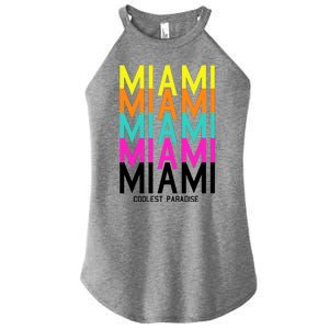 Miami Retro Repeat Women’s Perfect Tri Rocker Tank