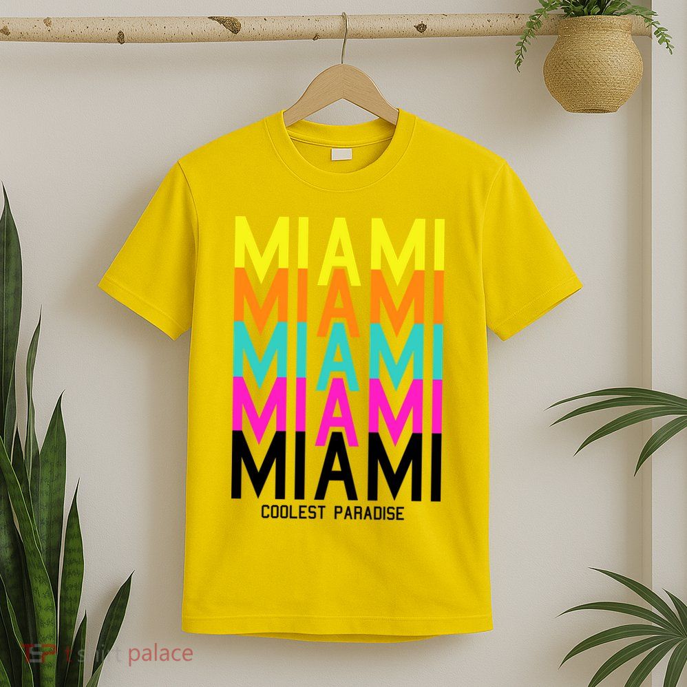 Miami Retro Repeat T-Shirt