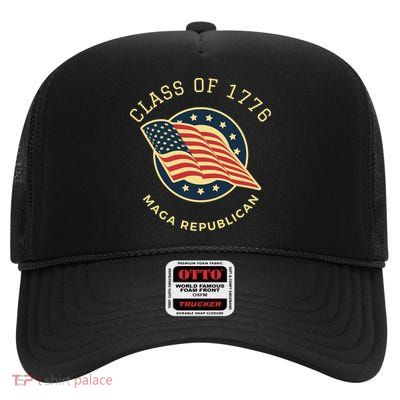 MAGA Republican Conservative Anti Biden High Crown Mesh Back Trucker Hat