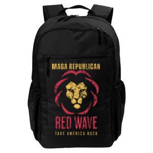 MAGA Republican Red Wave Conservative Anti Biden Daily Commute Backpack