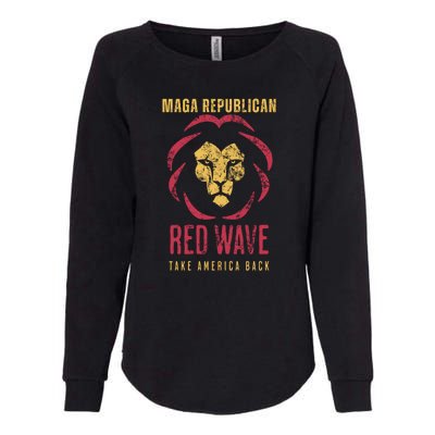 MAGA Republican Red Wave Conservative Anti Biden Womens California Wash Sweatshirt