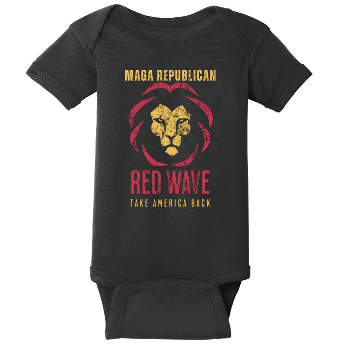 MAGA Republican Red Wave Conservative Anti Biden Baby Bodysuit