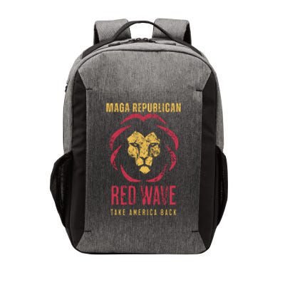 MAGA Republican Red Wave Conservative Anti Biden Vector Backpack