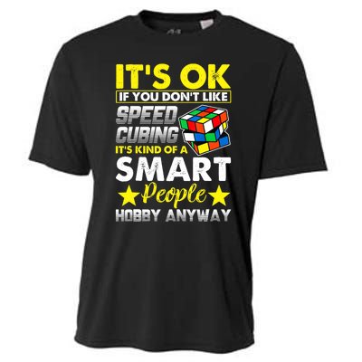 Melting Rubik Rubix Rubics Funny Puzzles Cube Speed Cubing Cooling Performance Crew T-Shirt