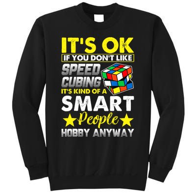 Melting Rubik Rubix Rubics Funny Puzzles Cube Speed Cubing Sweatshirt