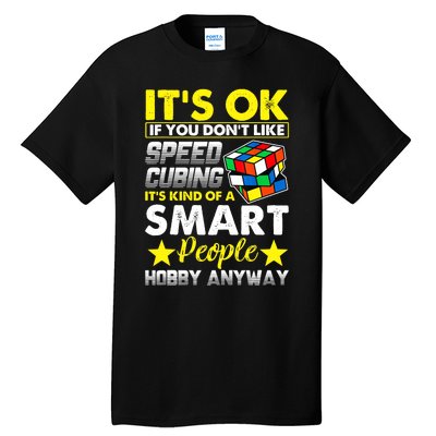 Melting Rubik Rubix Rubics Funny Puzzles Cube Speed Cubing Tall T-Shirt